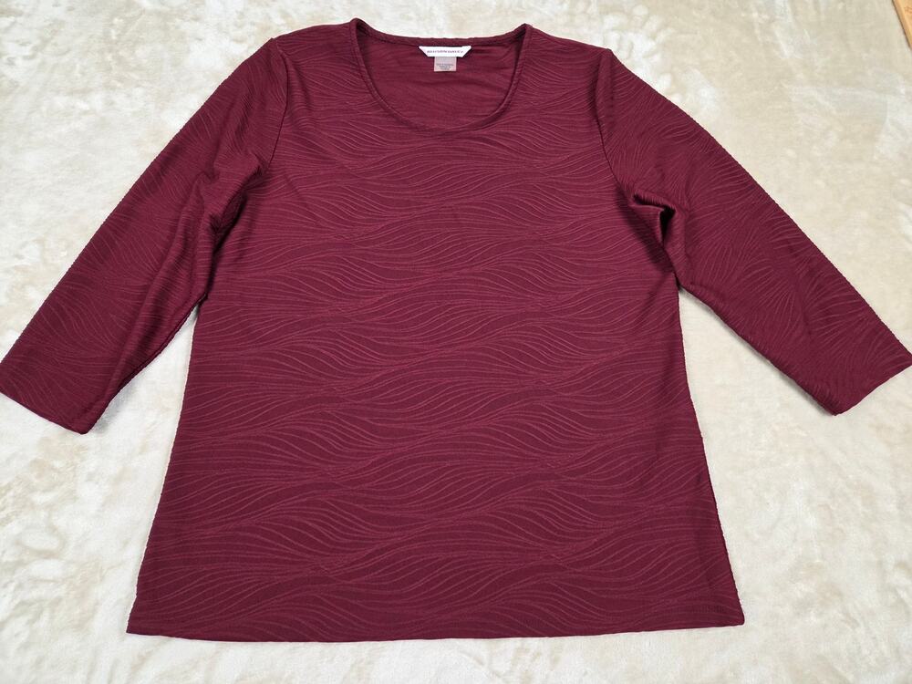 Allison Daley Burgundy Top
